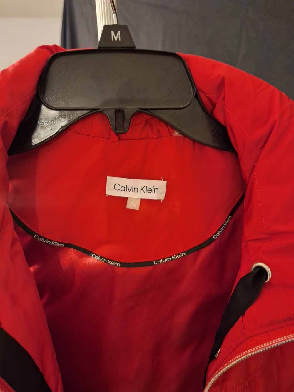 *** 3 for $15*** Calvin Klein Women’s Red Quilted Puffer Vest - Picture 5 of 7